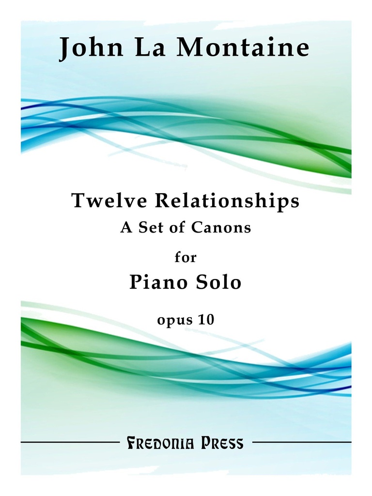 12 Relationships for Piano Solo, Op.10