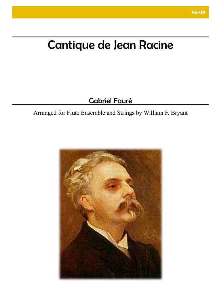 Cantique de Jean Racine for Flutes and Strings