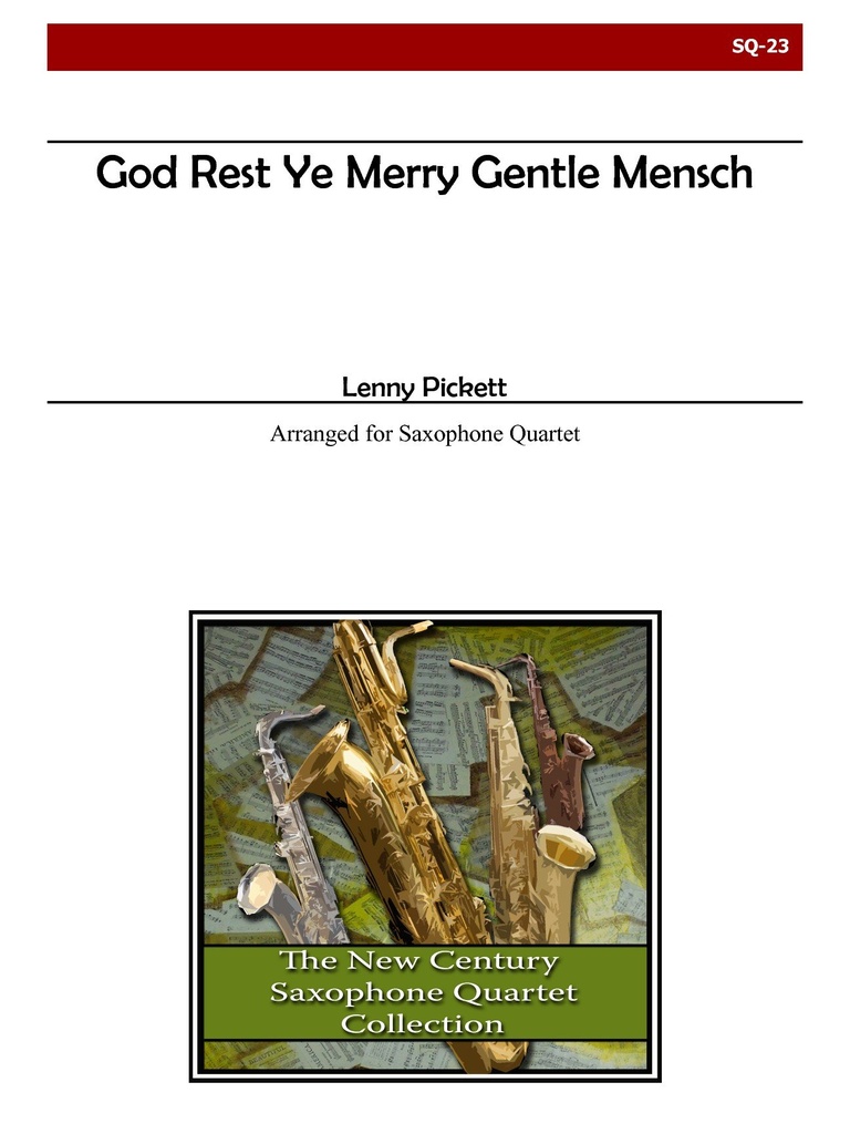 God Rest Ye Merry Gentle Mensch (Score & parts) and Drumset