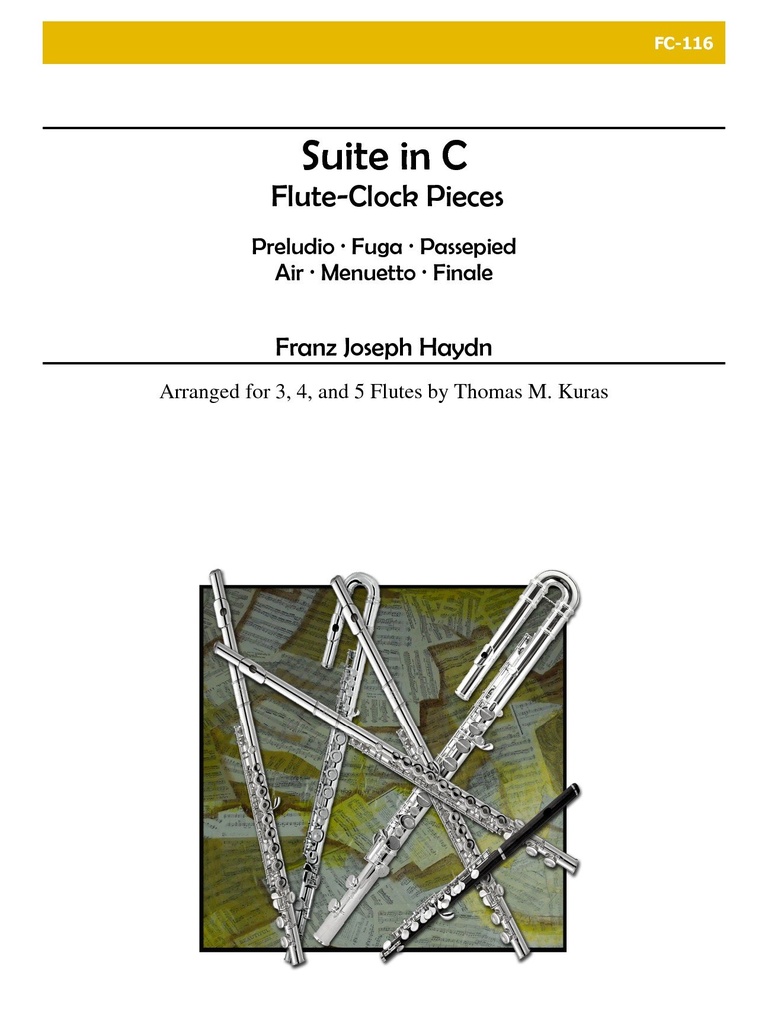 Suite in C (Flute-Clock Pieces)  (Score & parts)