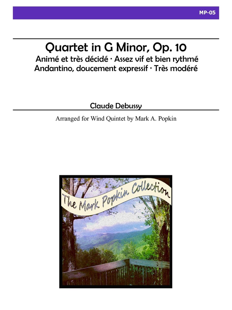 Quartet in G minor, Op.10 for Wind Quintet