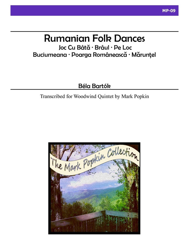 Rumanian Folk Dances for Wind Quintet