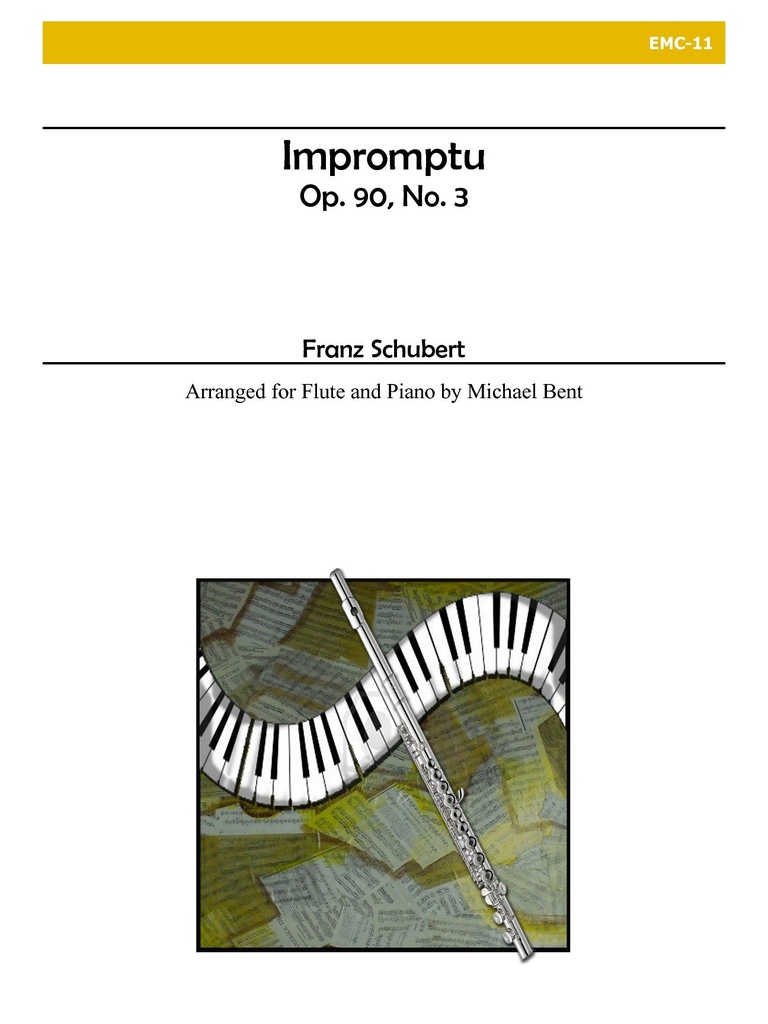 Impromptu, Op.90, No.3 for Flute and Piano