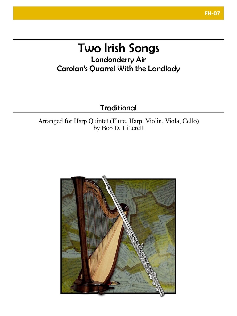2 Irish Songs for Flute, Violin, Viola, Cello and Harp