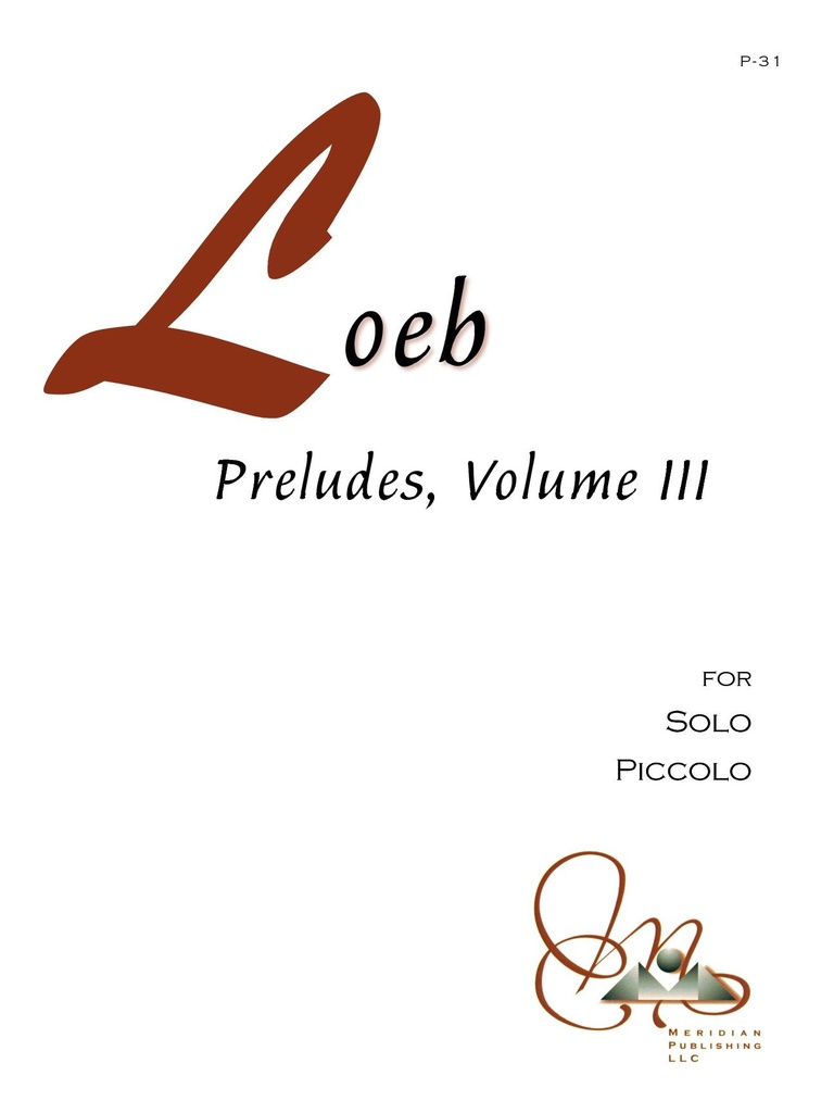 Preludes, Vol. III for Piccolo Solo