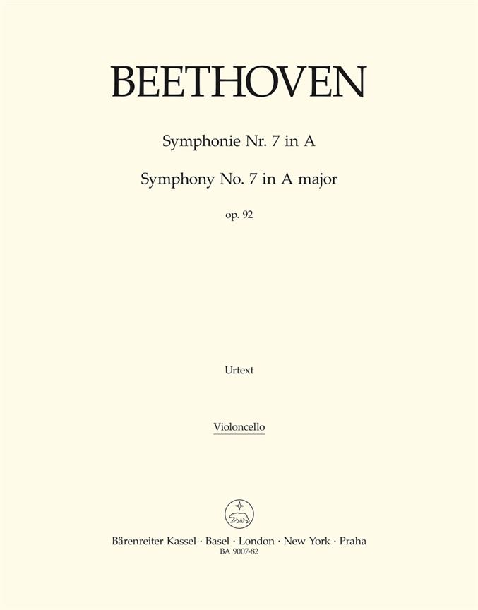 Symphony No.7 A major, Op.92 (Cello part)