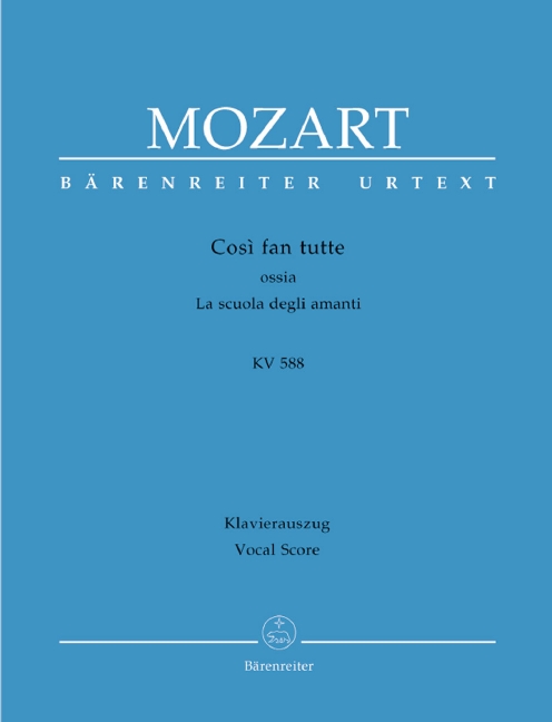 Così fan tutte ossia La scuola degli amanti, KV.588  (Vocal score, Hardback)