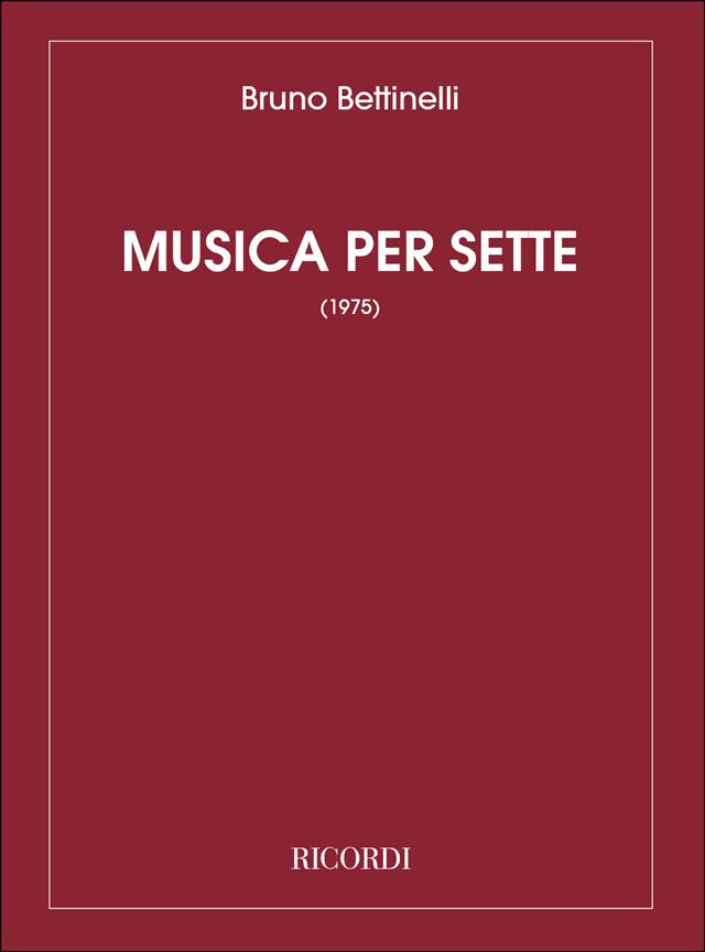 Musica per Sette (1975)  (Score)