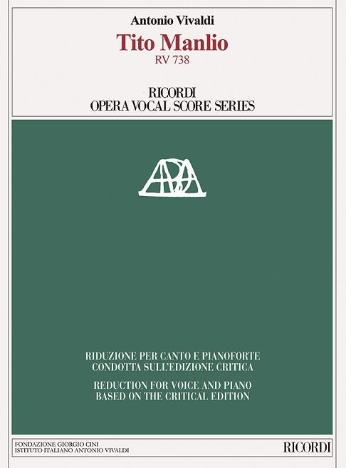 Tito Manlio, RV.738 (Vocal score)