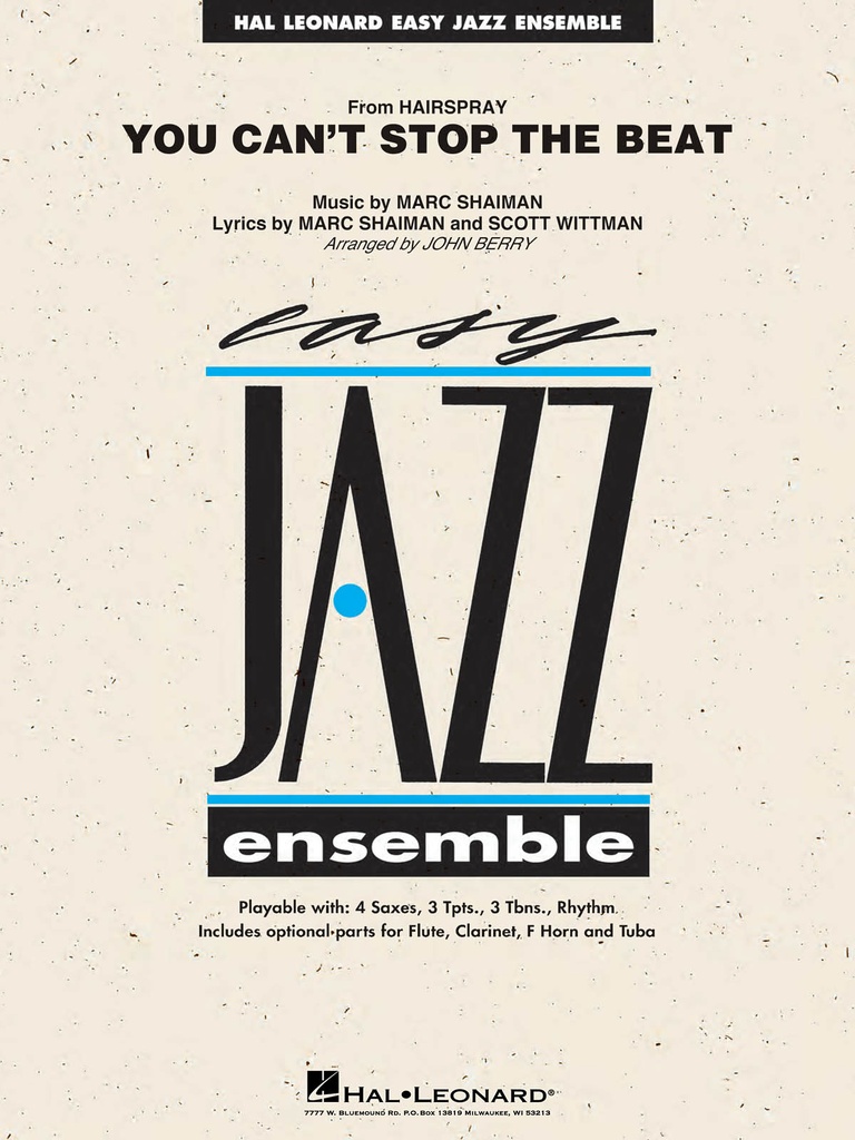 You Can't Stop the Beat (from Hairspray) (Score & parts)