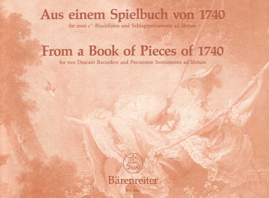 Aus einem Spielbuch von 1740