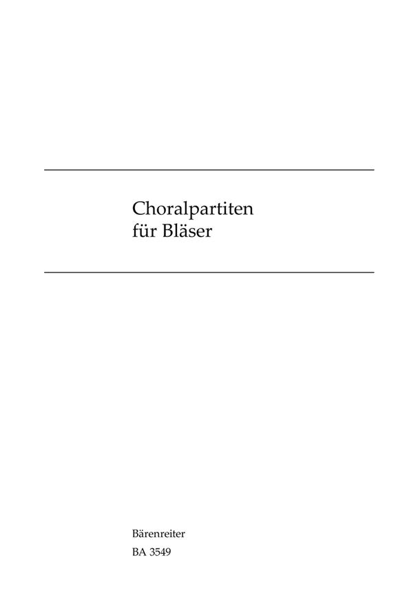 Choralpartiten für Bläser