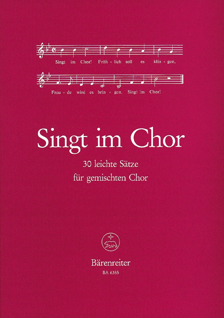 Singt im Chor bis fünfstimmigen Chor-