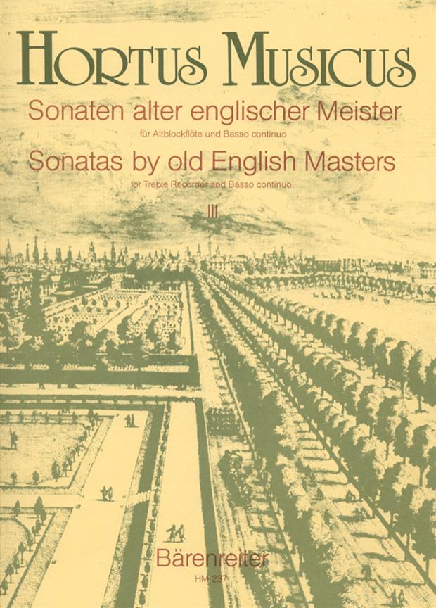 Sonaten alter englischer Meister für Altblockflöte und Basso continuo (- Vol.3) (Score & parts)