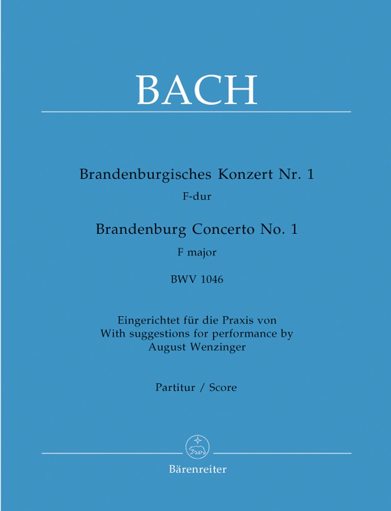 Brandenburg Concerto No.1 F major, BWV.1046 (Full score)
