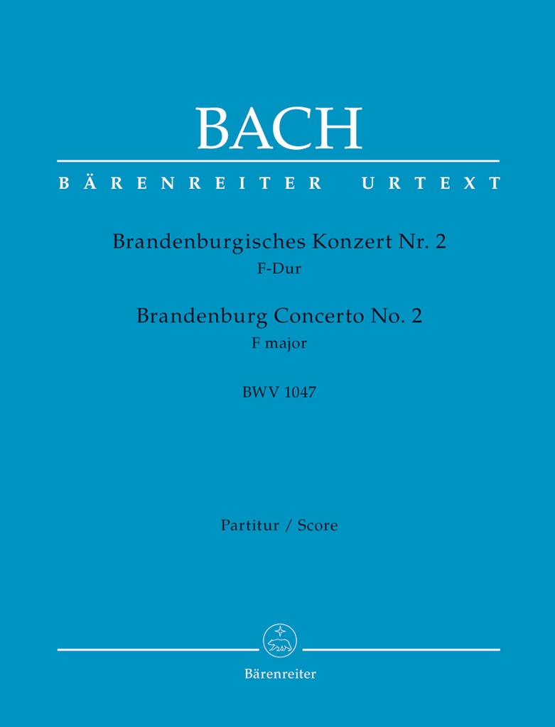 Brandenburg Concerto No.2 F major, BWV.1047 (Full score, Urtext edition)