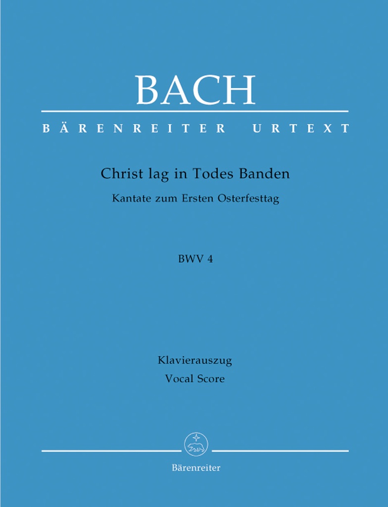 Christ lay by death enshrouded, BWV.4 (Christ lay in grim death's prison) (Vocal score, Urtext edition)