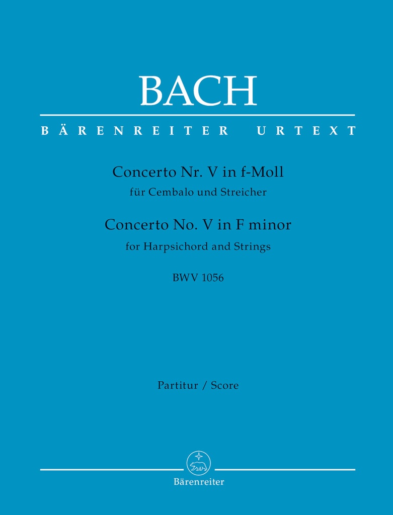 Concerto No.5 F minor, BWV.1056 (Full score, Urtext edition)