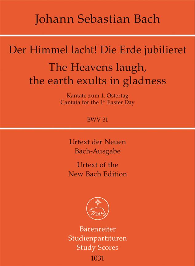 The Heavens laugh, the earth exults in gladness, BWV.31 (Study score, Urtext edition)