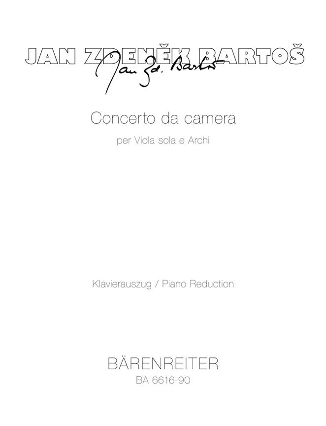 Concerto da camera für Viola und Streicher (1970) (Piano reduction)