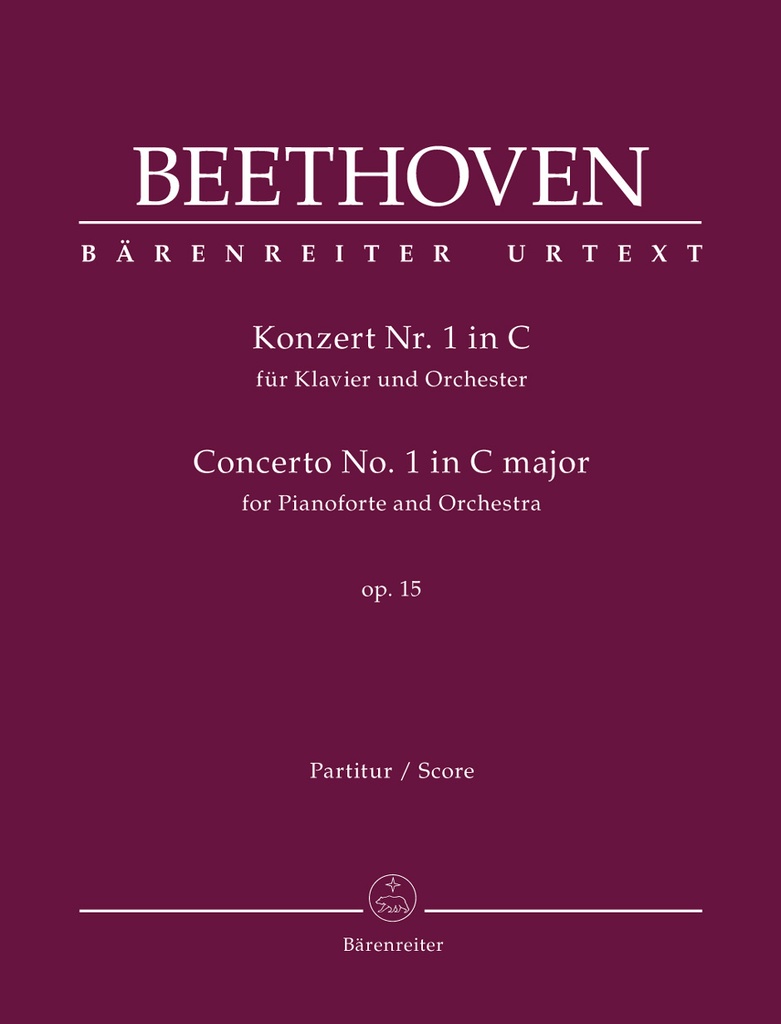 Concerto for Pianoforte and Orchestra No.1 C major, Op.15 (Full score, Urtext edition)