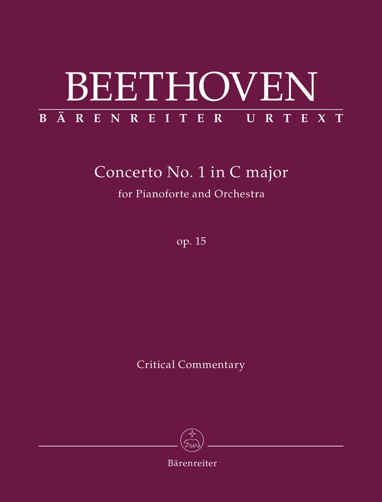 Concerto for Pianoforte und Orchestra No.1 C major, Op.15 (Critical commentary)