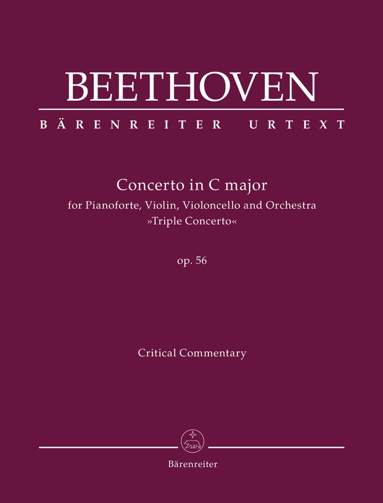 Concerto for Pianoforte, Violin, Violoncello and Orchestra C major, Op.56 'Triple Concerto' (Critical commentary)