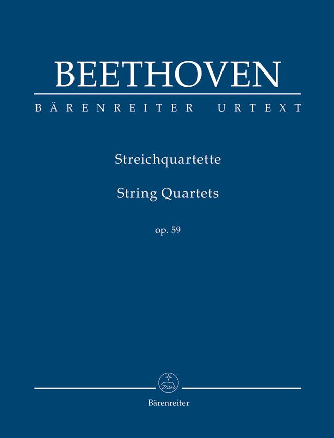 String Quartets, Op.59 (Study score, Urtext edition)