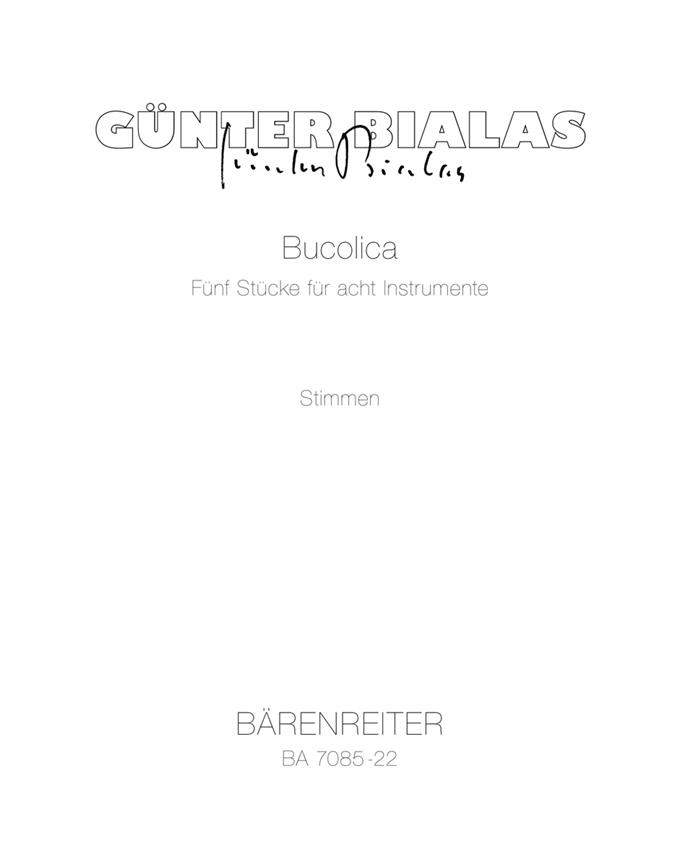 Bucolica (1982) (Set of parts)