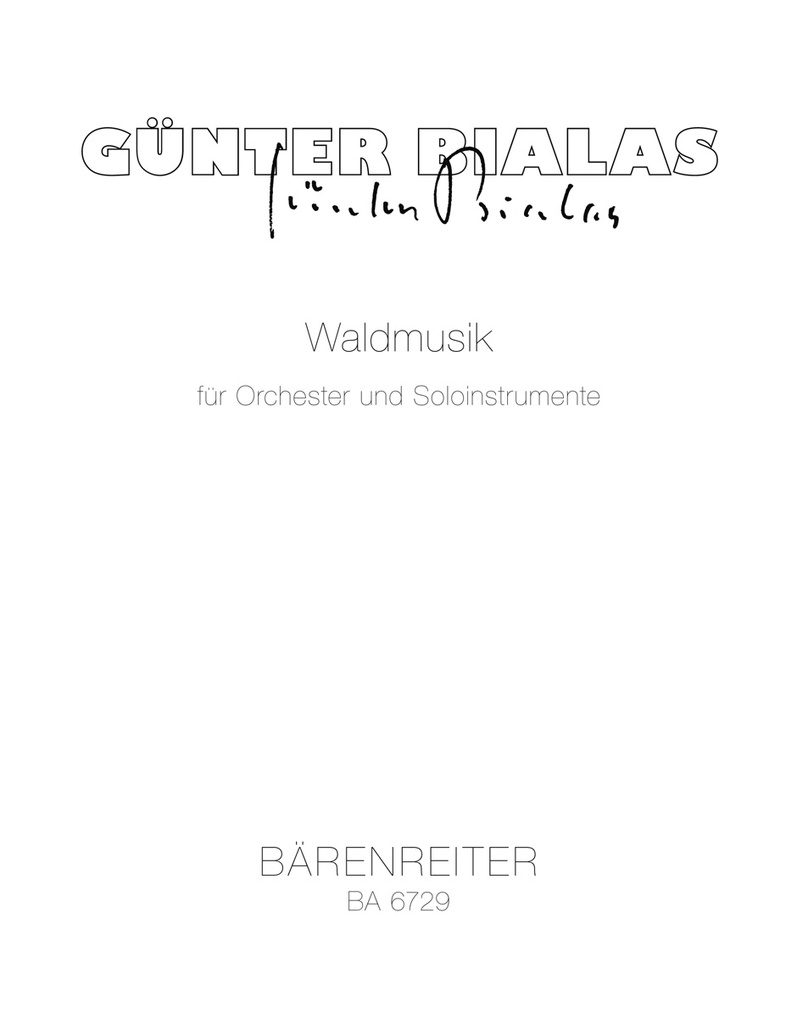 Waldmusik für Orchester und Soloinstrumente (1977) (Study score)