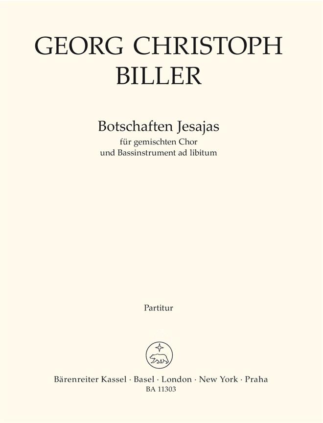 Botschaften Jesajas for Mixed Choir and Bass Instrument ad libitum