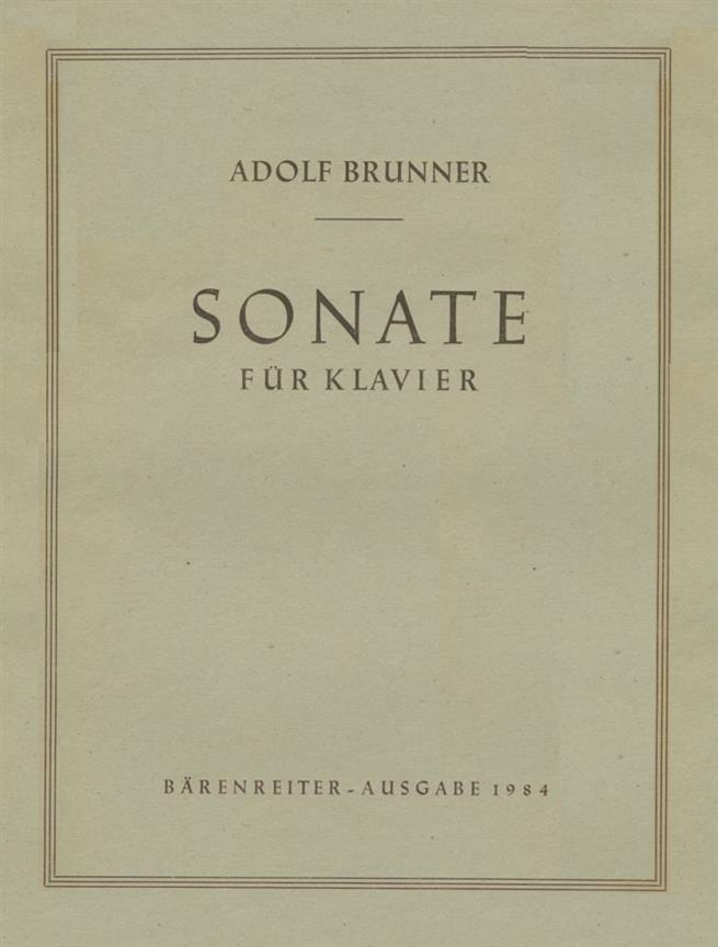 Sonate für Klavier (1933)