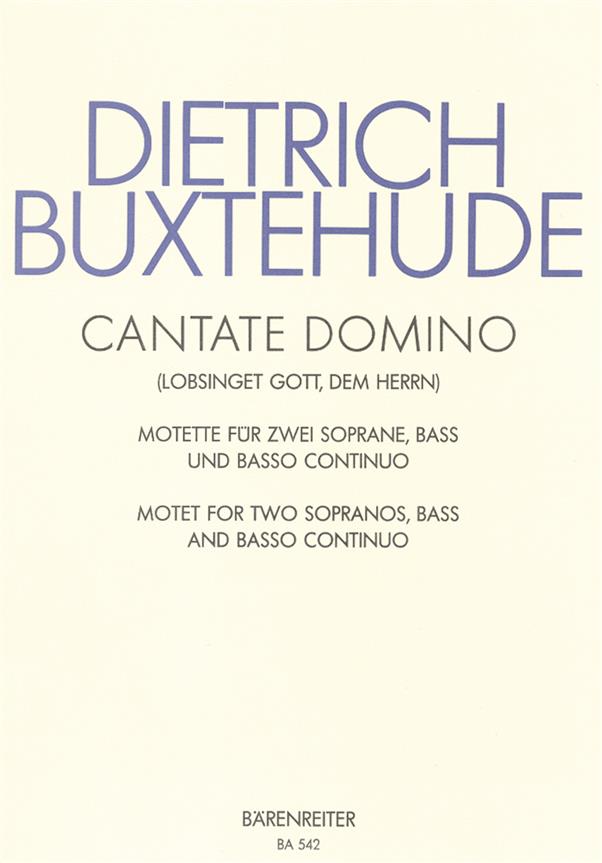 Cantate domino Lobsinget Gott, dem Herrn BuxWV 12 (Score & parts)