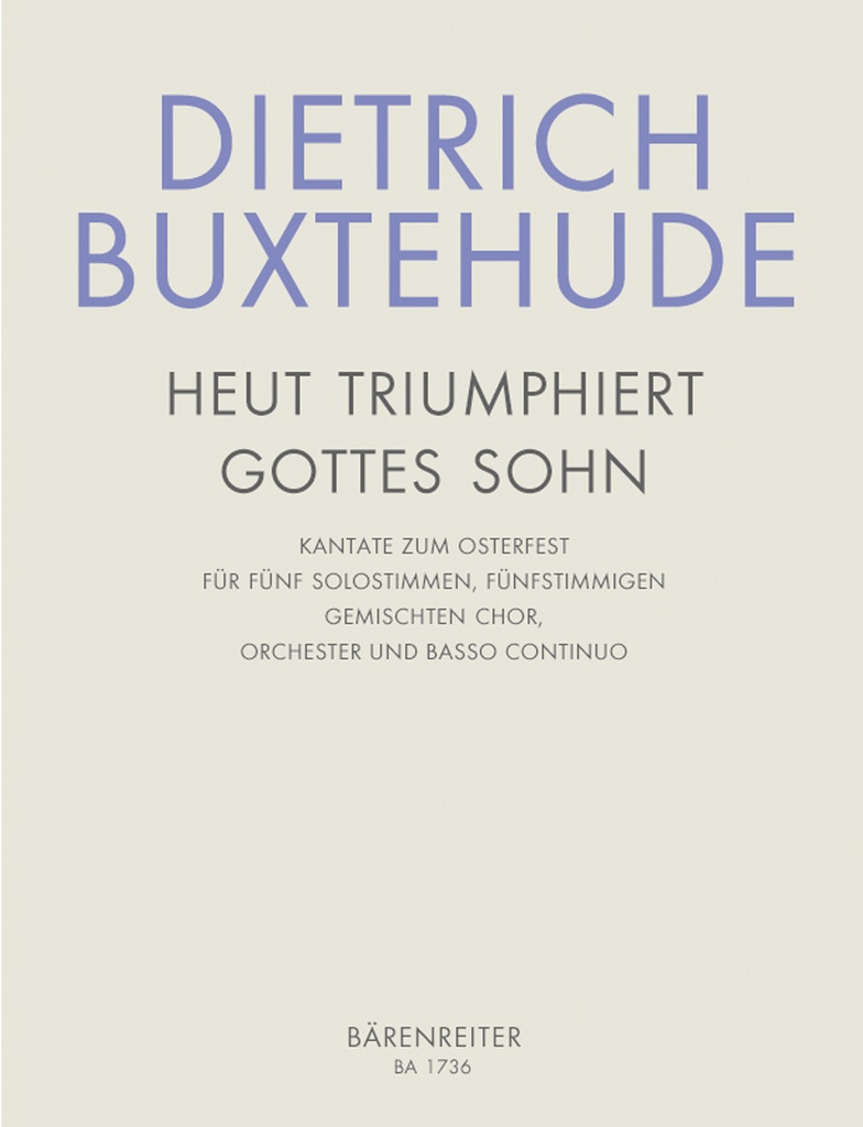 Heut triumphieret Gottes Sohn, BuxWV.43 (Full score)