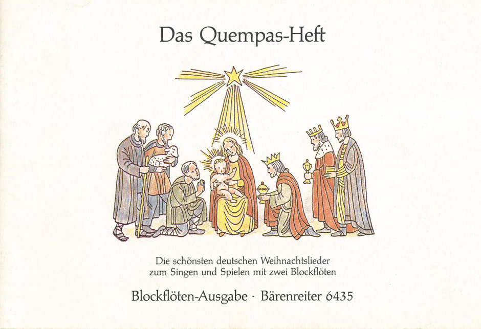 Weihnachtslieder für zwei recorder -36 Weisen des Quempasheftes-