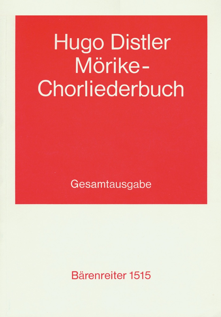 Mörike-Chorliederbuch, Op.19 (1938/1939) (complete edition)