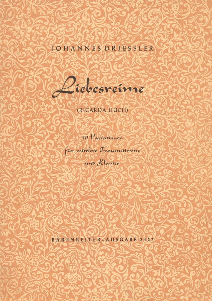 Liebesreime, Op.10/3 (Medium voice)