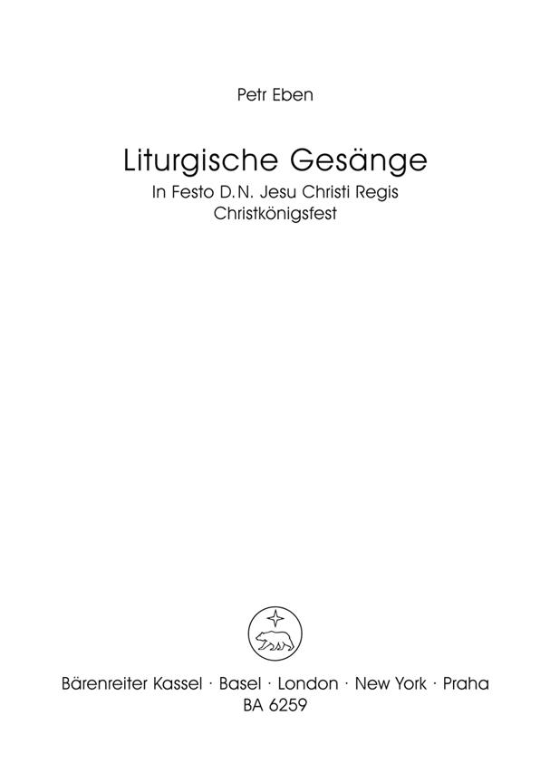 In Festo D.N. Jesu Christi Regis Proprium zum Christkönigsfest Dignus est Agnus / Würdig ist das Lamm