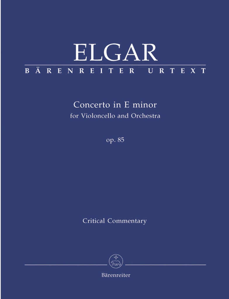 Concerto for Violoncello and Orchestra E minor, Op.85 (Critical commentary)