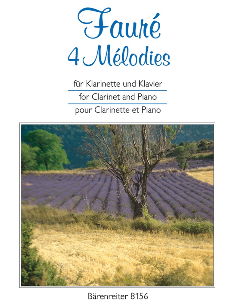 4 Mélodies für Klarinette und Klavier (Score & parts)