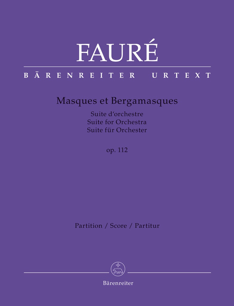 Masques et Bergamasques, Op.112 (Full score, Urtext edition)