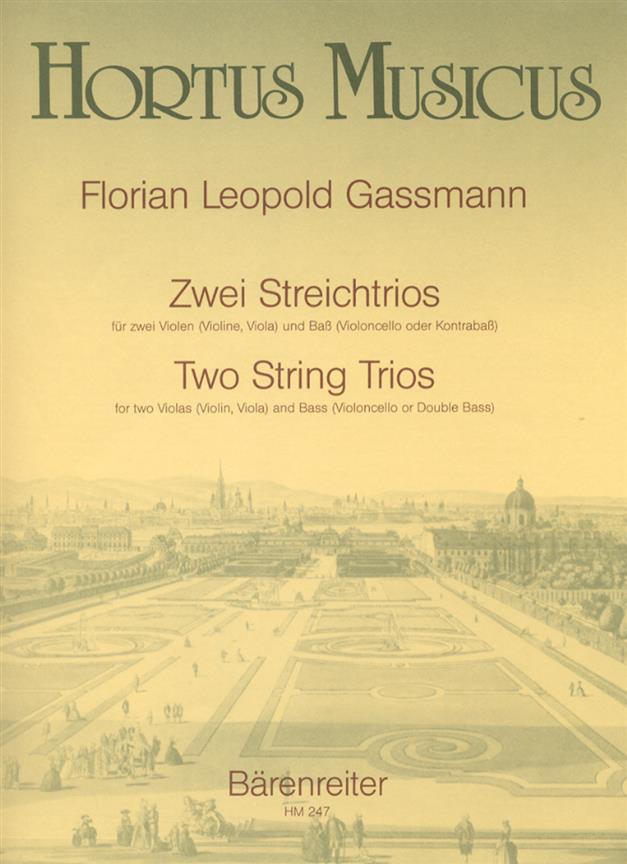 2 String Trios für 2 Violen (Violine, Viola) und Bass (Violoncello oder Kontrabass) (Set of parts)