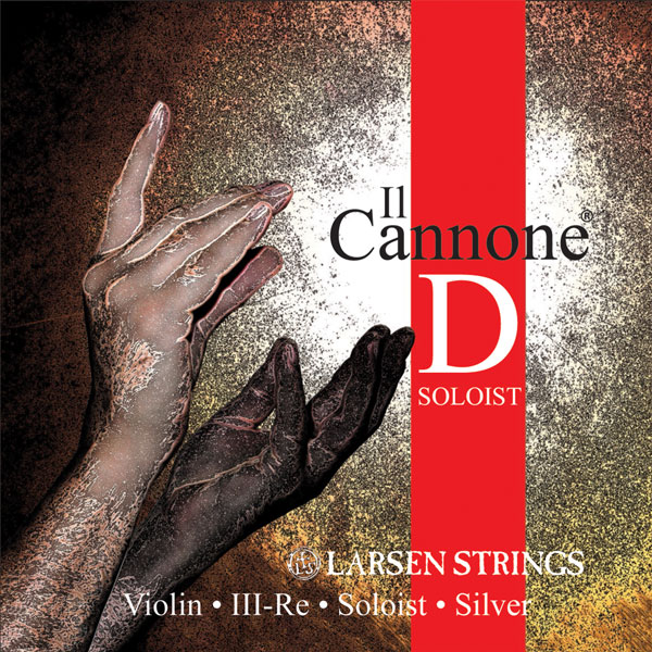 Re-snaar Larsen Il Cannone Soloist voor Viool (Synth / silver)