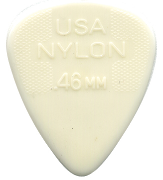 Plectrum nylon .46mm (soepel heel lichtgrijs)