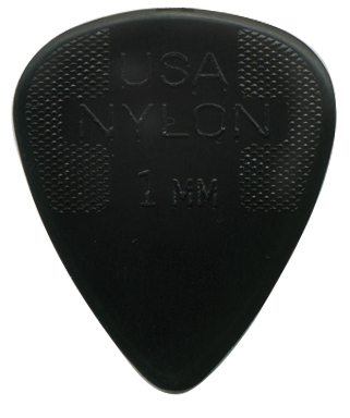 Plectrum nylon 1.00mm (hard zwart)