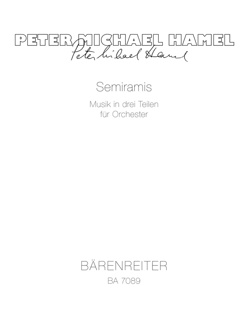 Semiramis für Orchester (1983) (Study score)