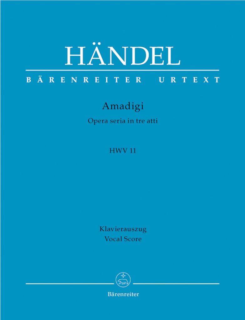 Amadigi, HWV.11 (Vocal score, Urtext edition)