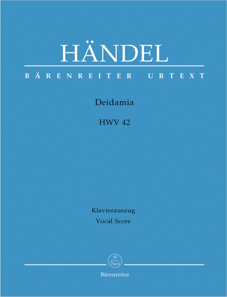 Deidamia, HWV.42 (Vocal score, Urtext edition)