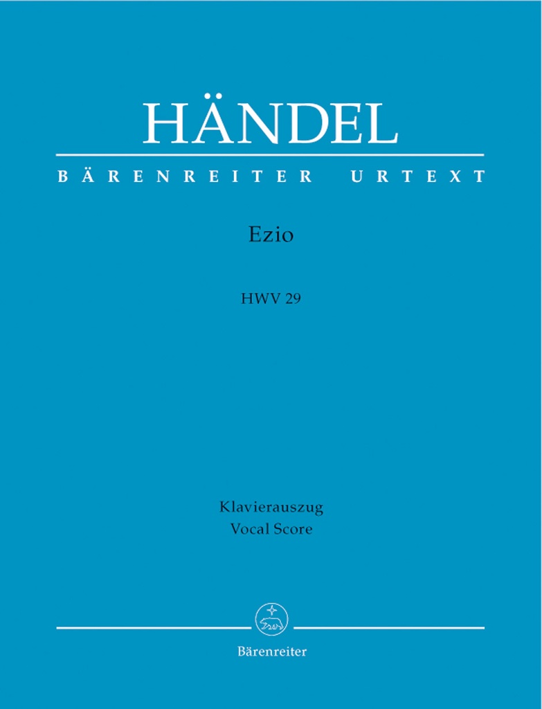 Ezio, HWV.29 (Vocal score, Urtext edition)