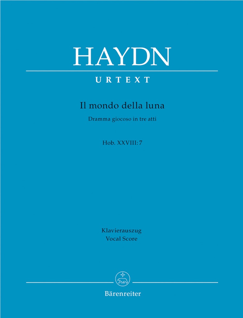 Il mondo della luna (Die Welt auf dem Monde) Hob. XXVIII:7 (1777) (Vocal score, Urtext edition)